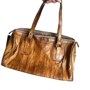 Vintage eel skin handbag